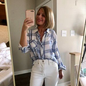 Rails Blue & White Hunter Flannel